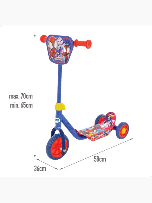 Spidey patinete 3 ruedas 58x36x65-70 cm máx. 20 kg + 2 años - Kiabi