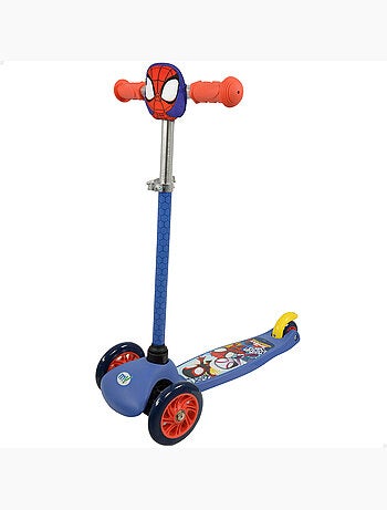 Spidey patinete infantil 3 ruedas con bolsillo