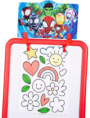 Spidey pizarra 2 en 1 doble cara con caballete + 3 años