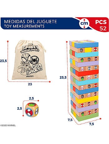 Spidey y su superequipo Juego de bloques de madera 2 en 1 WOOMAX