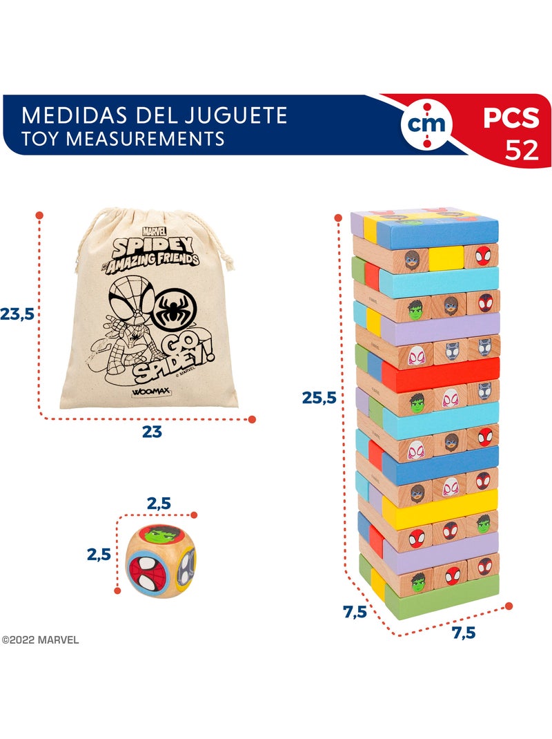 Spidey y su superequipo Juego de bloques de madera 2 en 1 WOOMAX N/D - Kiabi