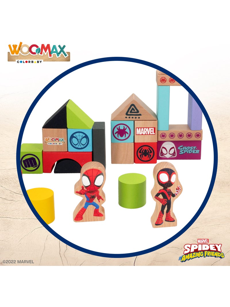 Spidey y su superequipo Juego de bloques de madera WOOMAX N/D - Kiabi