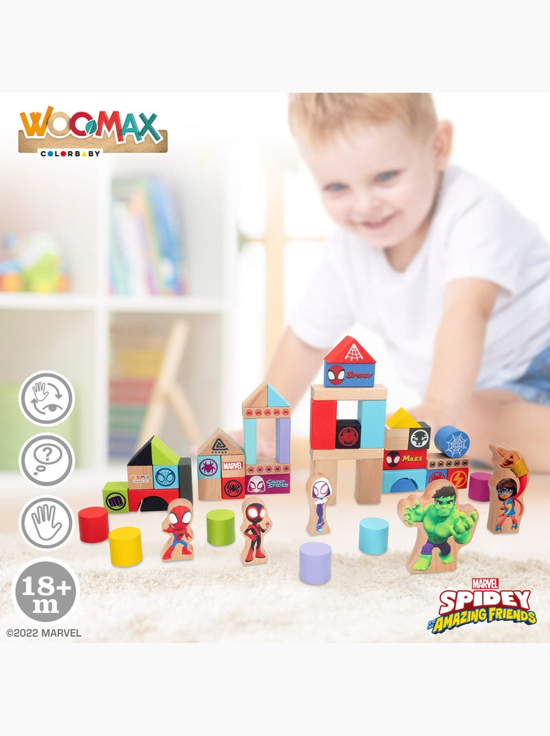 Spidey y su superequipo Juego de bloques de madera WOOMAX N/D - Kiabi
