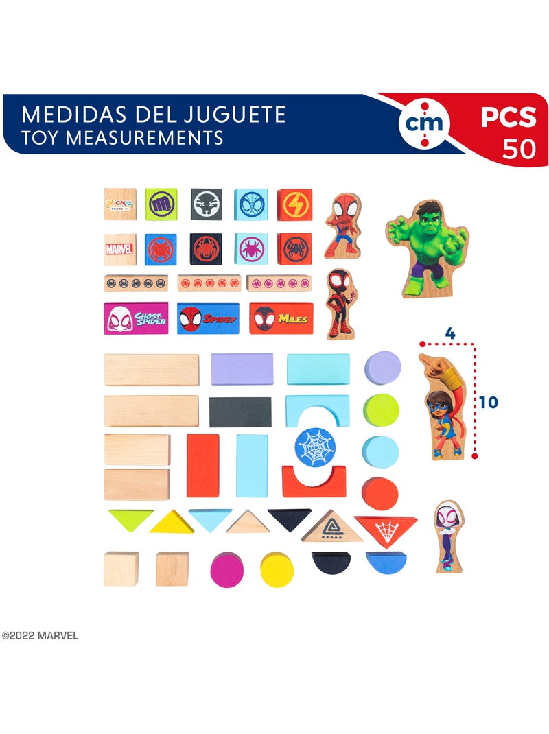 Spidey y su superequipo Juego de bloques de madera WOOMAX N/D - Kiabi