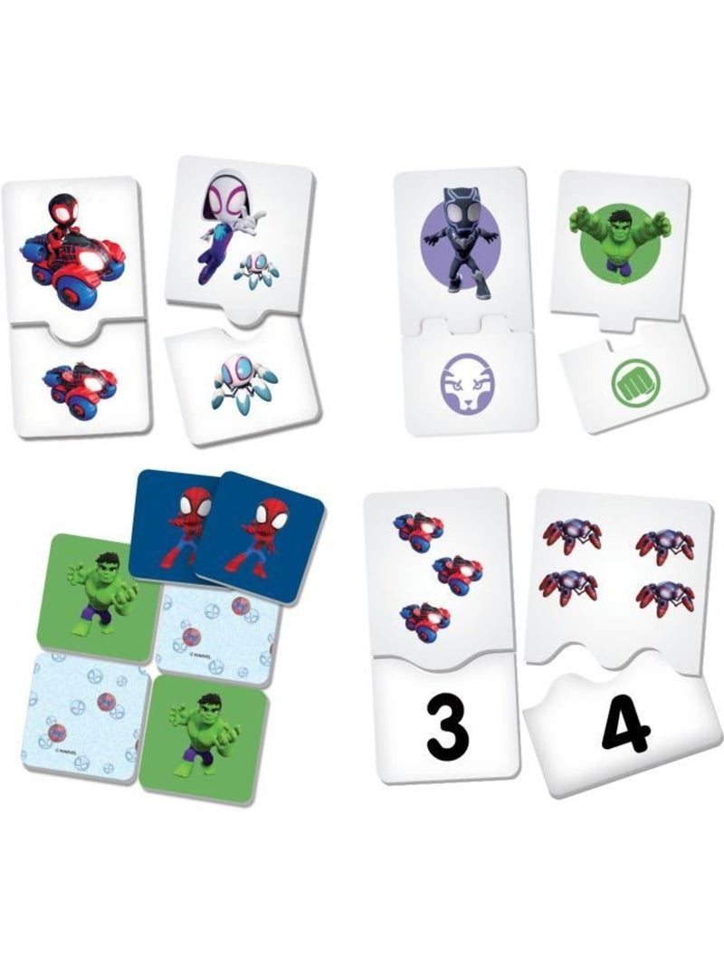 Spidey y su superequipo juegos de mesa 10 en 1 Rojo - Kiabi