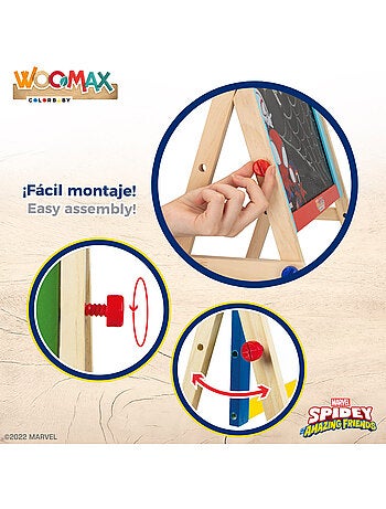 Spidey y su superequipo Pizarra caballete infantil 2 en 1 WOOMAX