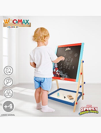 Spidey y su superequipo Pizarra caballete infantil 2 en 1 WOOMAX