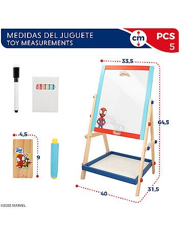 Spidey y su superequipo Pizarra caballete infantil 2 en 1 WOOMAX