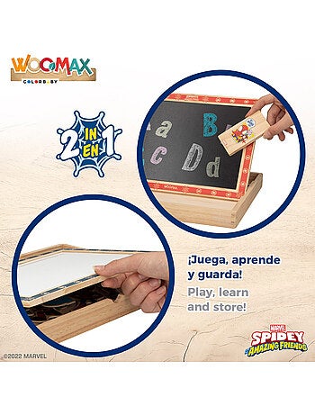Spidey y su superequipo Pizarra infantil 2 en 1 WOOMAX