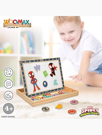 Spidey y su superequipo Pizarra infantil 2 en 1 WOOMAX