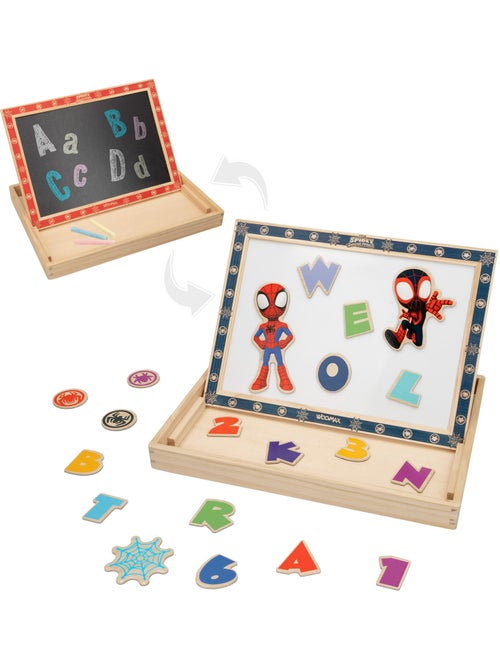 Spidey y su superequipo Pizarra infantil 2 en 1 WOOMAX - Kiabi