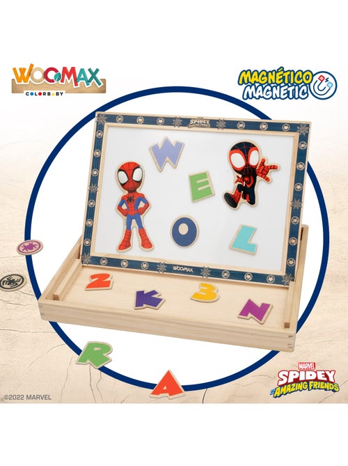 Spidey y su superequipo Pizarra infantil 2 en 1 WOOMAX - Kiabi