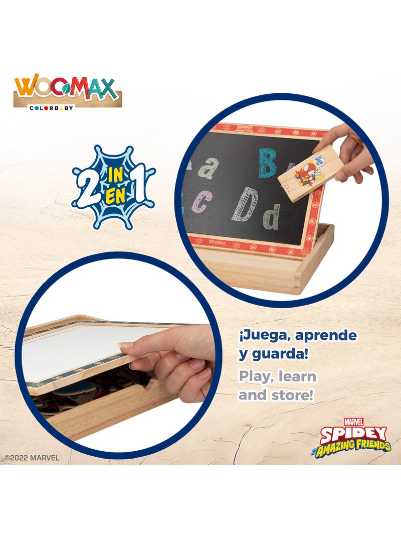 Spidey y su superequipo Pizarra infantil 2 en 1 WOOMAX N/D - Kiabi