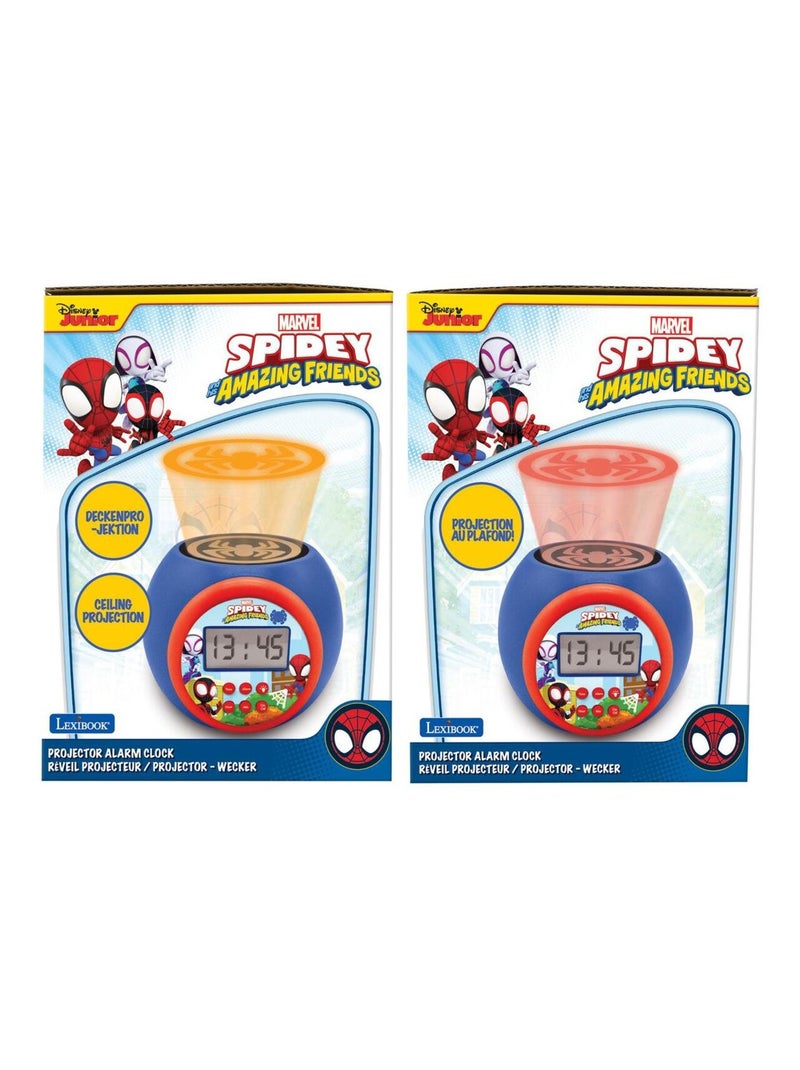 Spidey y sus increíbles amigos Reloj despertador proyector con temporizador Azul - Kiabi