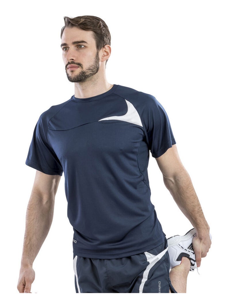 Spiro - Camiseta Dash Training para Hombre Azul Azul marino Blanco - Kiabi