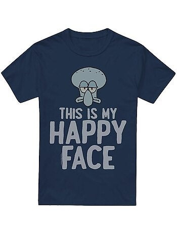 SpongeBob SquarePants - Camiseta Cara Feliz para Hombre