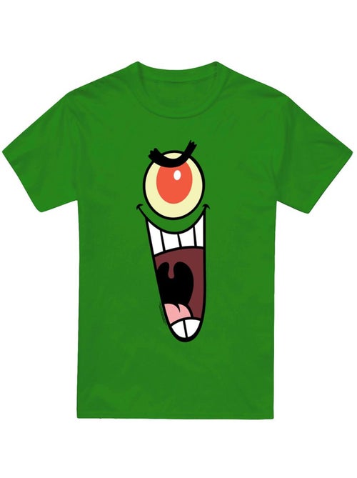 SpongeBob SquarePants - Camiseta Sinister de Plankton Cara para Hombre - Kiabi