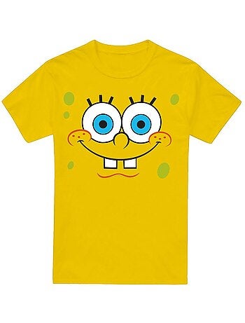SpongeBob SquarePants - Camiseta Smiling Cara para Hombre