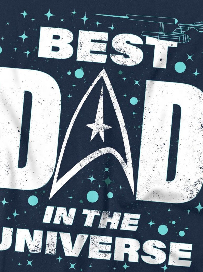 Star Trek - Camiseta Best Dad in the Universe Día del Padre para Hombre Azul marino - Kiabi