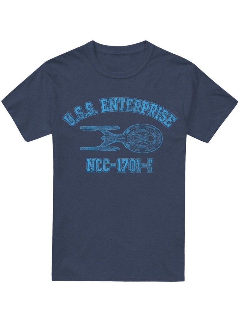 Star Trek - Camiseta Enterprise E Athletic para Adultos Unisex Azul marino - Kiabi