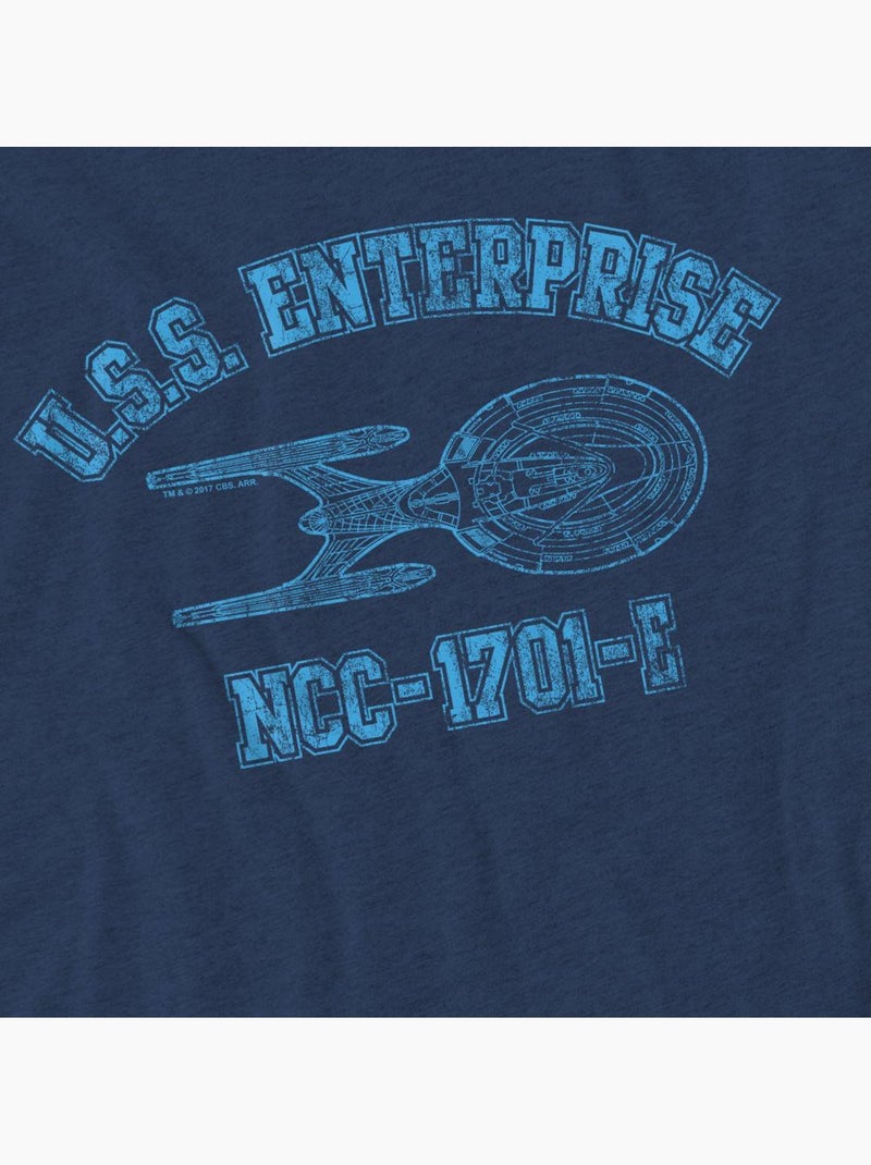 Star Trek - Camiseta Enterprise E Athletic para Adultos Unisex Azul marino - Kiabi