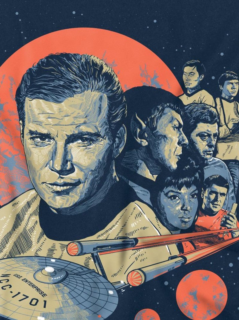 Star Trek - Camiseta Póster para Hombre Azul marino - Kiabi