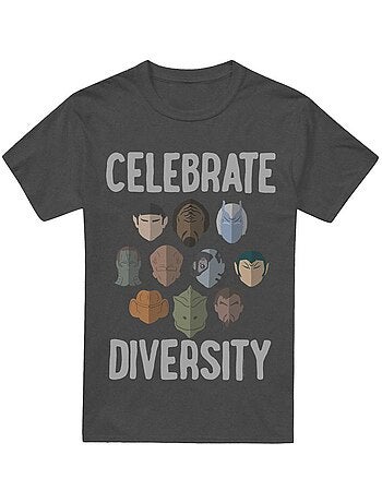 Star Trek - Camiseta The Celebrate Diversity para Adultos Unisex