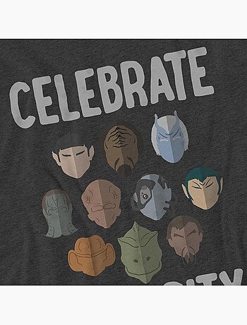 Star Trek - Camiseta The Celebrate Diversity para Adultos Unisex