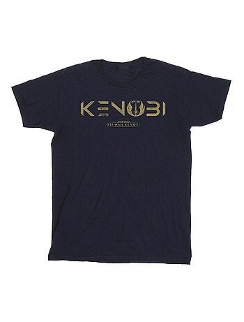 Star Wars - Camiseta de Obi Wan Kenobi Logotipo para Hombre