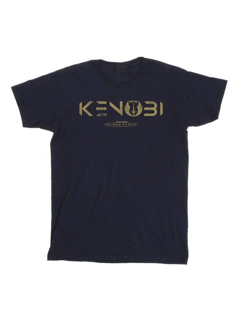 Star Wars - Camiseta de Obi Wan Kenobi Logotipo para Hombre Azul marino - Kiabi