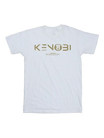 Star Wars - Camiseta de Obi Wan Kenobi Logotipo para Hombre