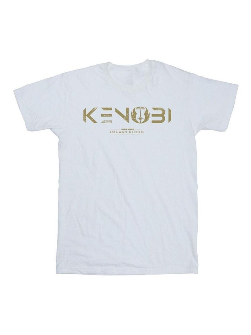 Star Wars - Camiseta de Obi Wan Kenobi Logotipo para Hombre Blanco - Kiabi
