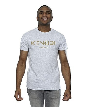 Star Wars - Camiseta de Obi Wan Kenobi Logotipo para Hombre