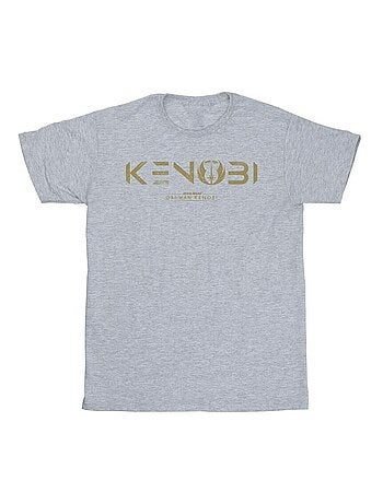 Star Wars - Camiseta de Obi Wan Kenobi Logotipo para Hombre