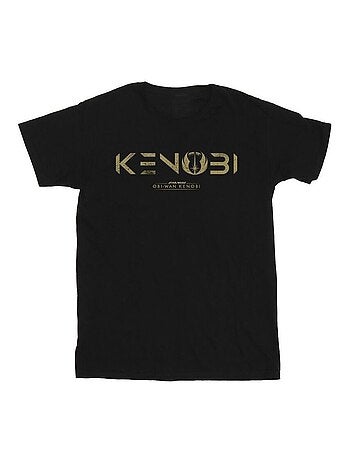 Star Wars - Camiseta de Obi Wan Kenobi Logotipo para Hombre