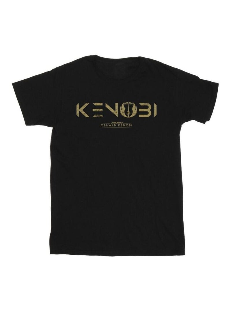 Star Wars - Camiseta de Obi Wan Kenobi Logotipo para Hombre Negro - Kiabi