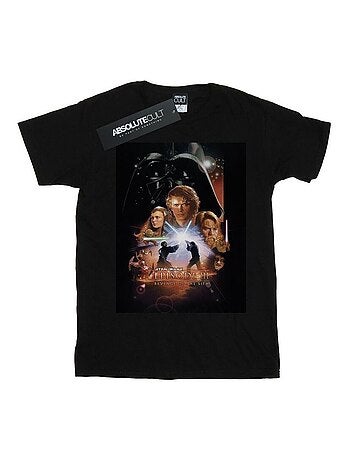 Star Wars - Camiseta Episode III Póster de la Película para Hombre