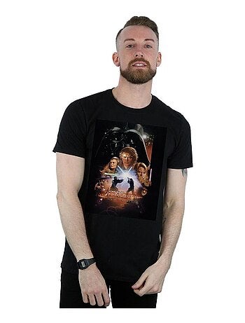 Star Wars - Camiseta Episode III Póster de la Película para Hombre