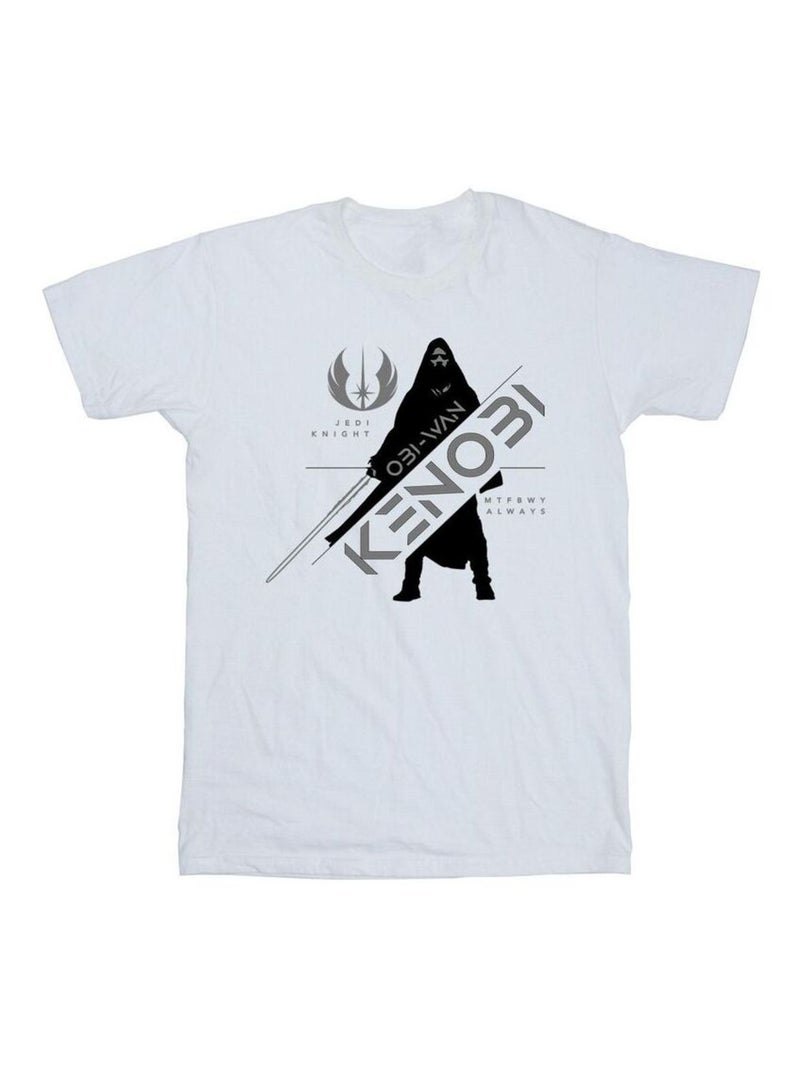 Star Wars - Camiseta Jedi Knight de Obi Wan Kenobi para Hombre Blanco - Kiabi