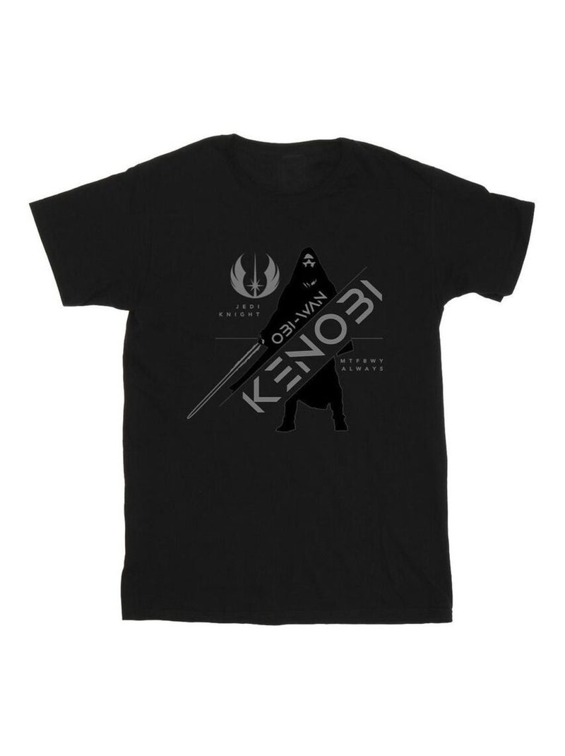 Star Wars - Camiseta Jedi Knight de Obi Wan Kenobi para Hombre Negro - Kiabi