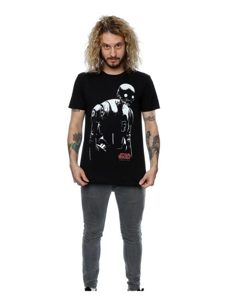 Star Wars - Camiseta K-2SO para Hombre Negro - Kiabi