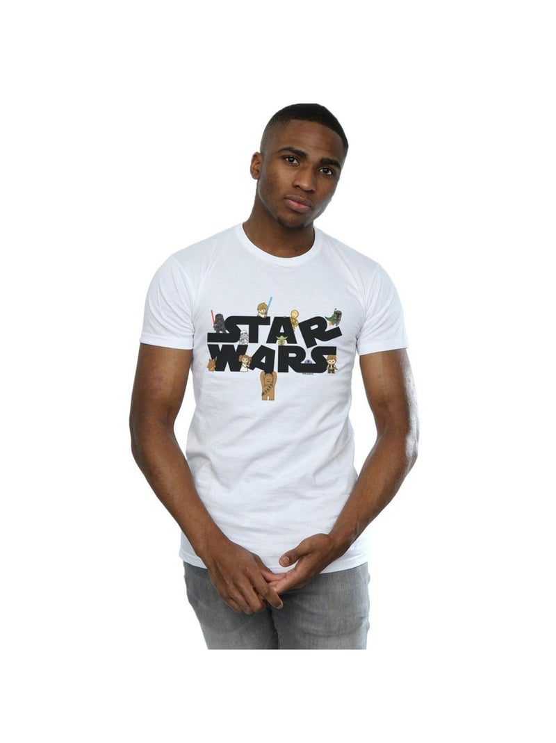 Star Wars - Camiseta Kiddie Logotipo para Hombre Blanco - Kiabi