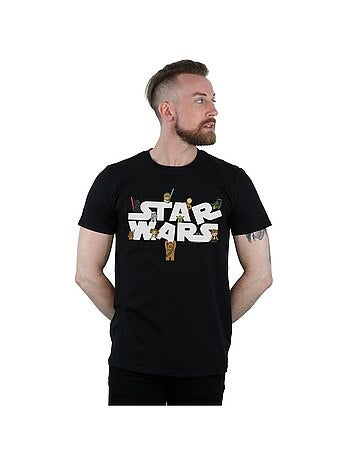 Star Wars - Camiseta Kiddie Logotipo para Hombre