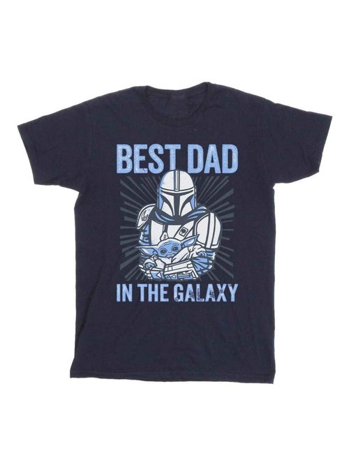 Star Wars - Camiseta Mandalorian Best Dad Galaxy Galaxia para Hombre - Kiabi