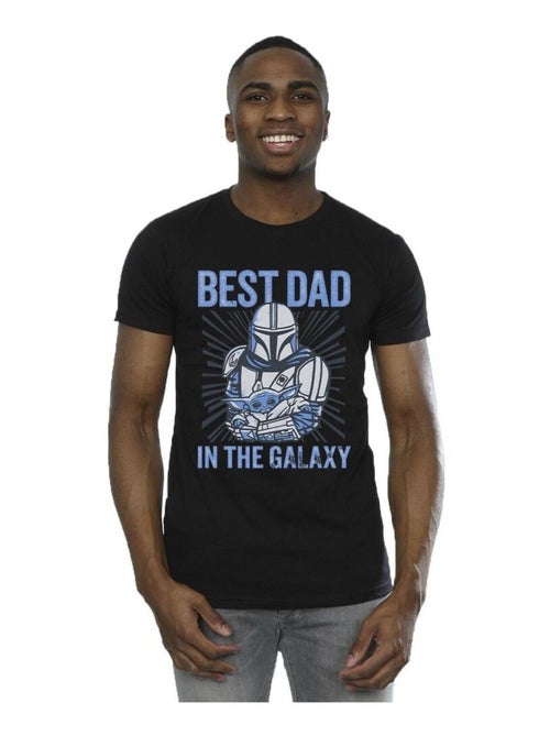 Star Wars - Camiseta Mandalorian Best Dad Galaxy Galaxia para Hombre - Kiabi Star Wars - Camiseta Mandalorian Best Dad Galaxy Galaxia para Hombre - Kiabi
