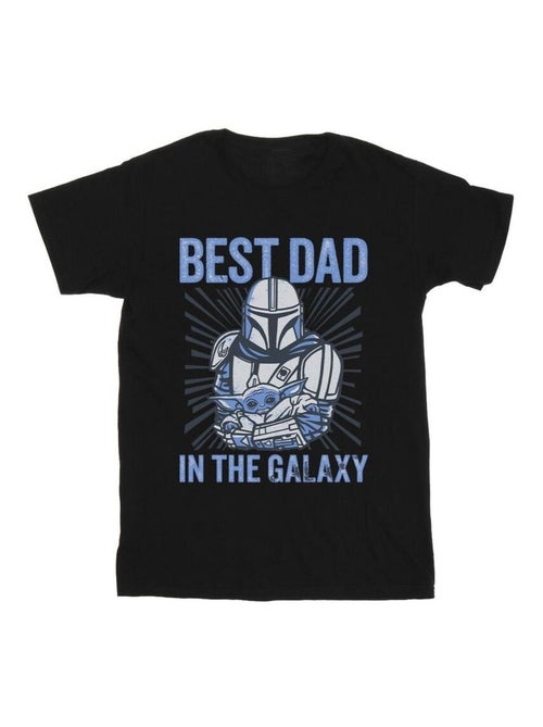 Star Wars - Camiseta Mandalorian Best Dad Galaxy Galaxia para Hombre - Kiabi Star Wars - Camiseta Mandalorian Best Dad Galaxy Galaxia para Hombre - Kiabi