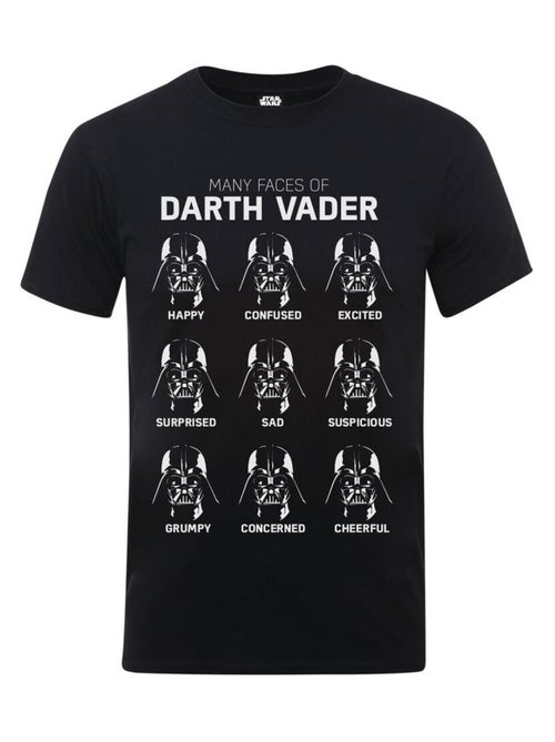 Star Wars - Camiseta Many Faces Of Darth Vader de Algodón para Hombre - Kiabi