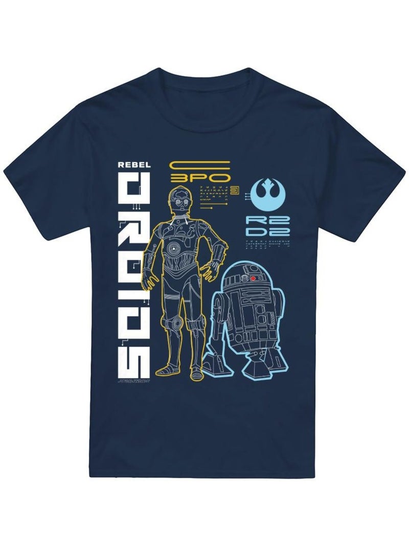 Star Wars - Camiseta Rebel Droids para Hombre Azul marino - Kiabi