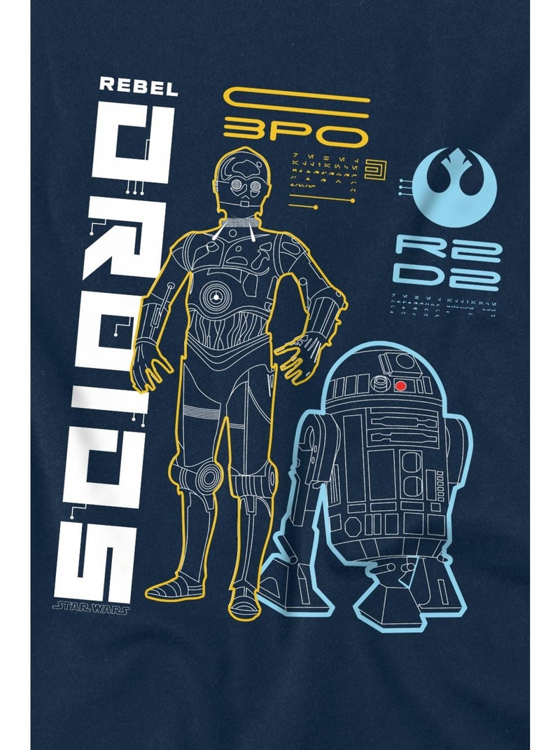 Star Wars - Camiseta Rebel Droids para Hombre Azul marino - Kiabi