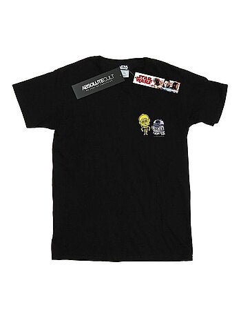Star Wars - Camiseta Resistance Droids Estampado de pecho para Hombre
